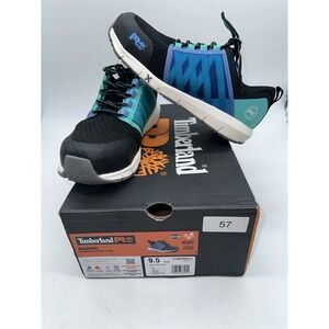 Timberland Pro® Women's RADIUS COMPOSITE TOE Black/Aqua Work Shoes Size 9.5 M